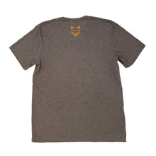 Load image into Gallery viewer, Unisex Gray Tee with Orange Logo